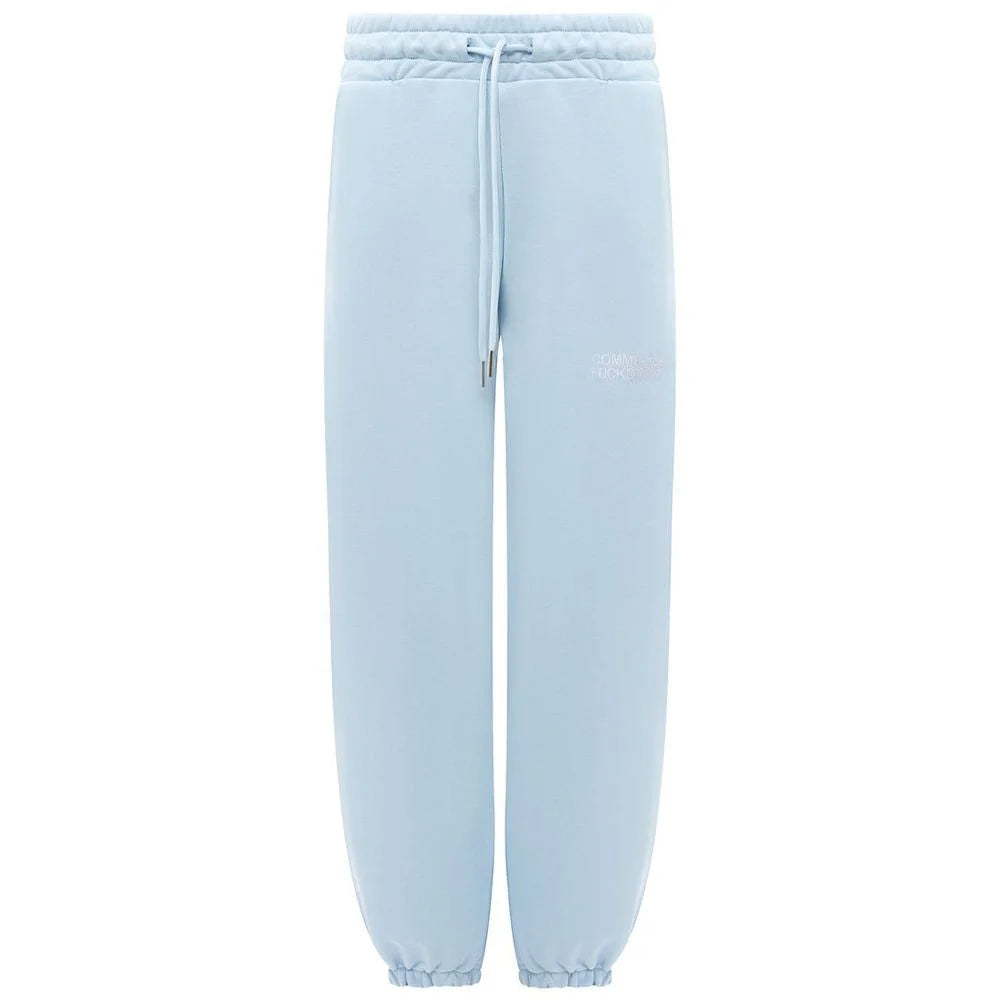 Comme Des Fuckdown Blue Cotton Women Sweatpant - Sweatpants