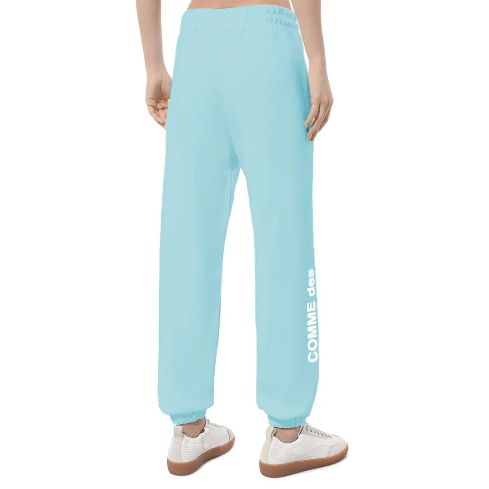 Comme Des Fuckdown Blue Cotton Women Sweatpant - Sweatpants