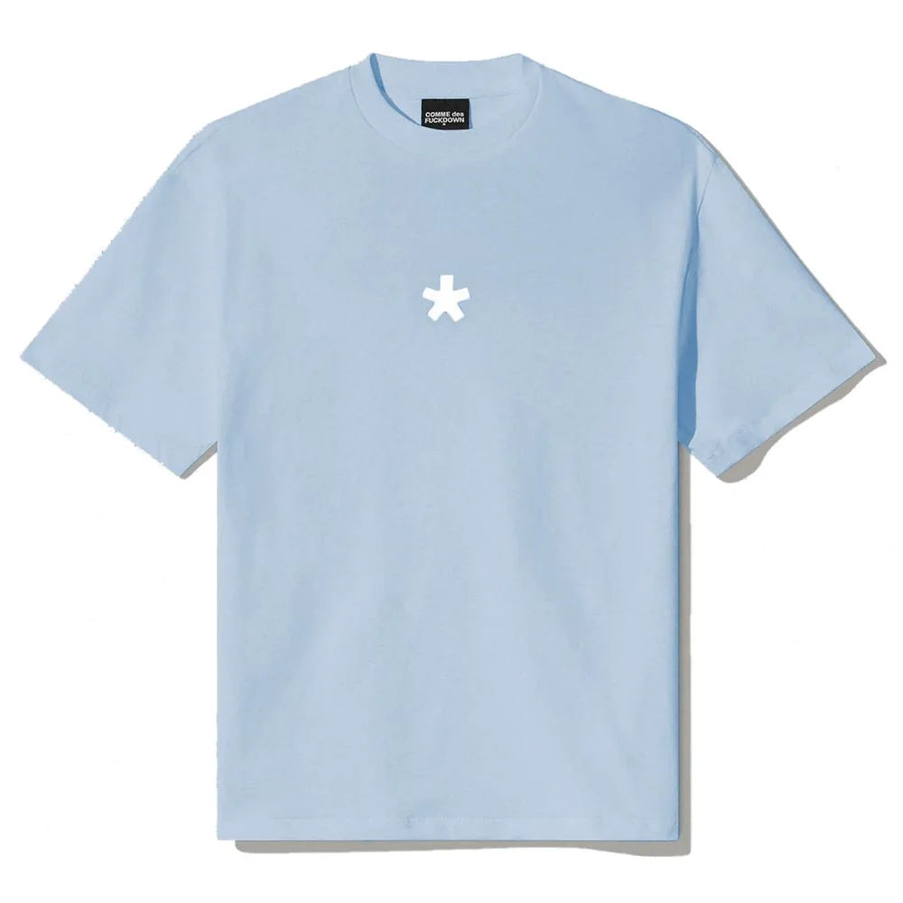 Comme Des Fuckdown Blue Cotton Women T-Shirt - T-Shirts