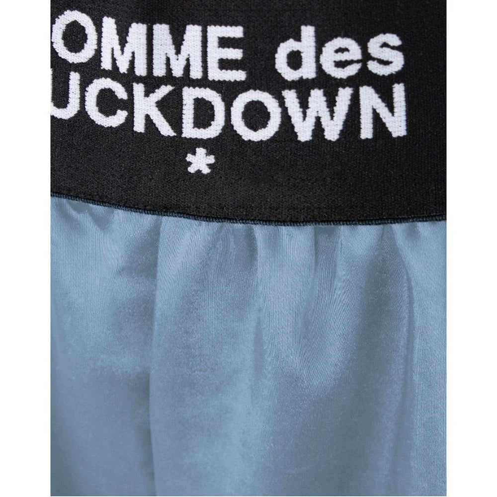 Comme Des Fuckdown Blue Polyester Short - Jogger Shorts