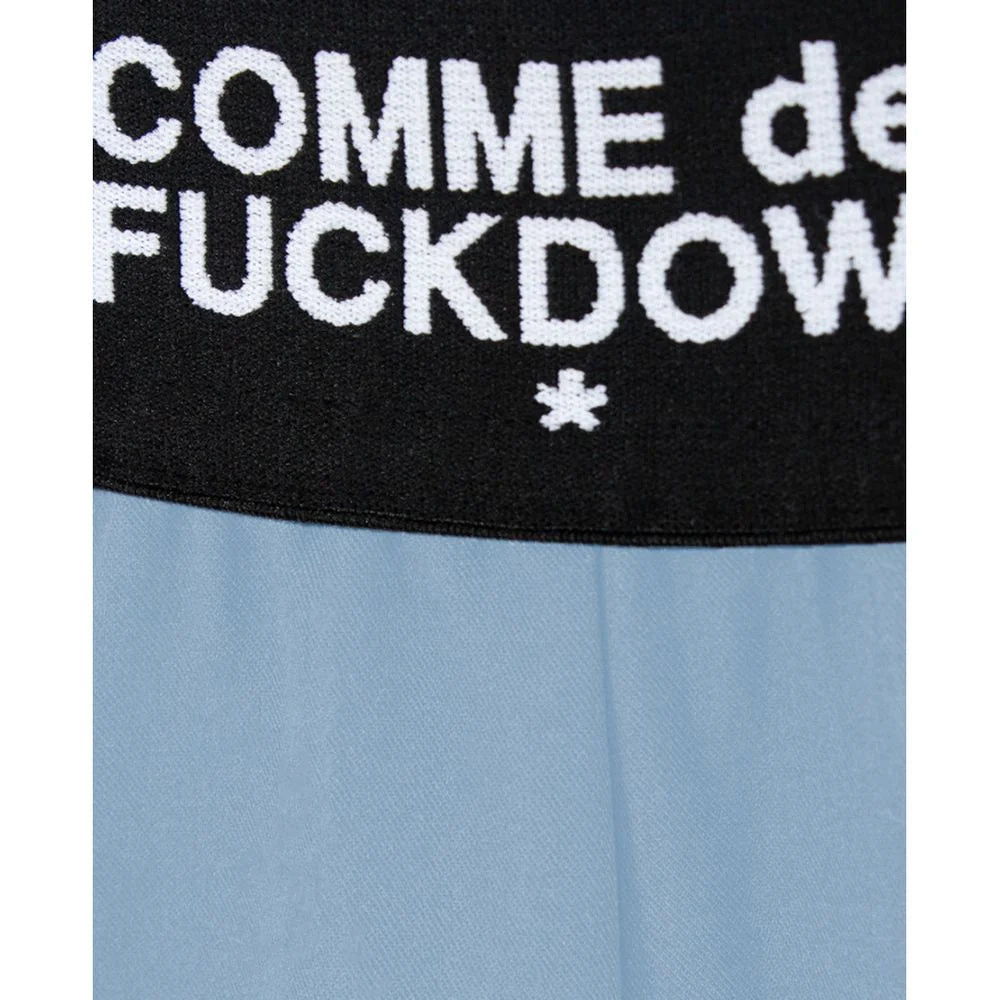 Comme Des Fuckdown Blue Polyester Women Palazzo Pants - Pants