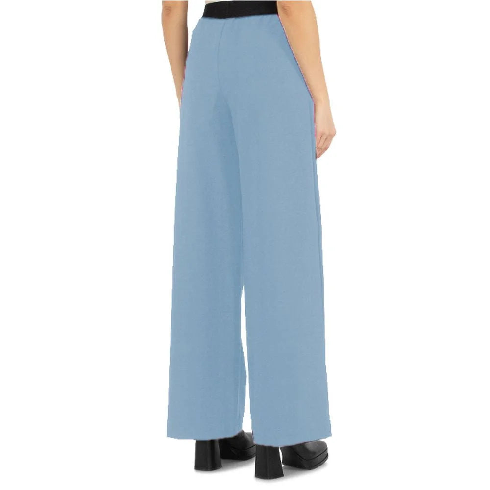 Comme Des Fuckdown Blue Polyester Women Palazzo Pants - Pants