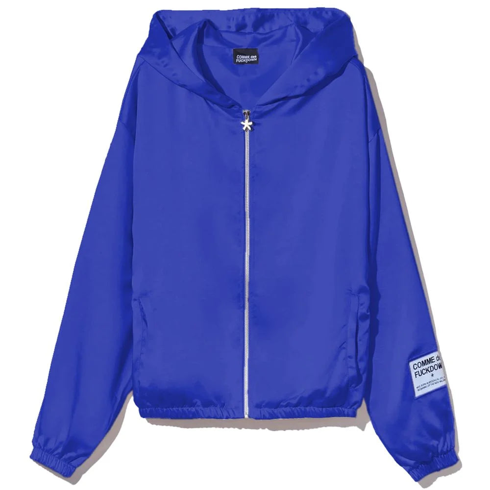 Comme Des Fuckdown Blue Polyester Women Sweater - Hoodies