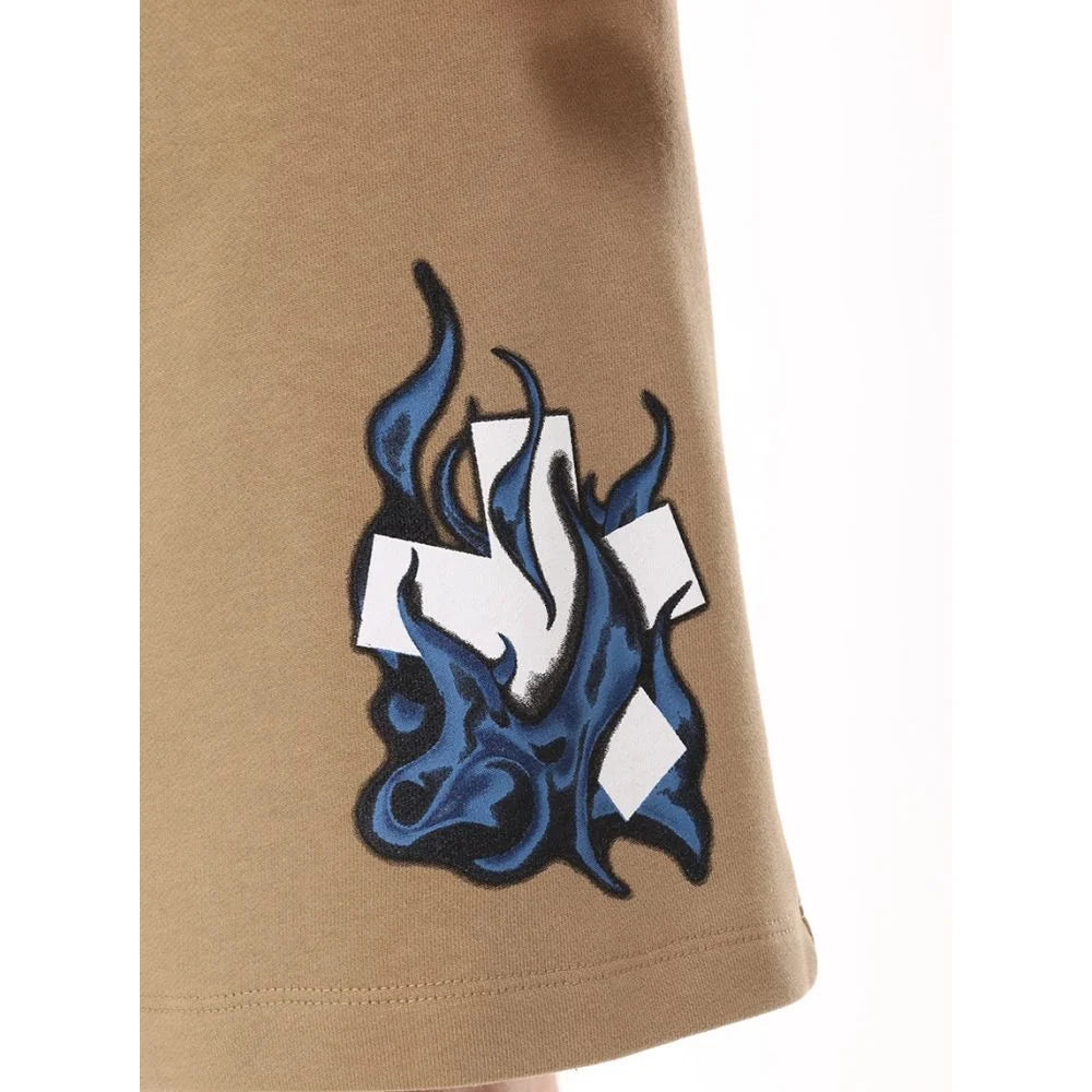 Comme Des Fuckdown Brown Cotton Short - XL