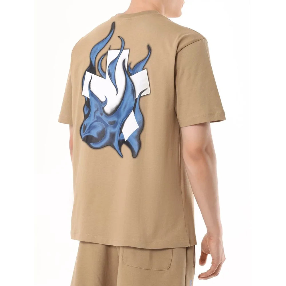 Comme Des Fuckdown Brown Cotton T-Shirt - XXL - T-Shirts