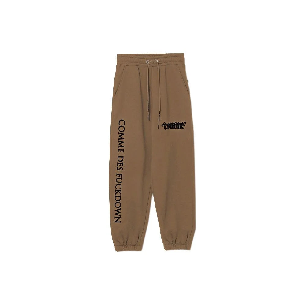Comme Des Fuckdown Brown Cotton Women Sweatpant - Sweatpants