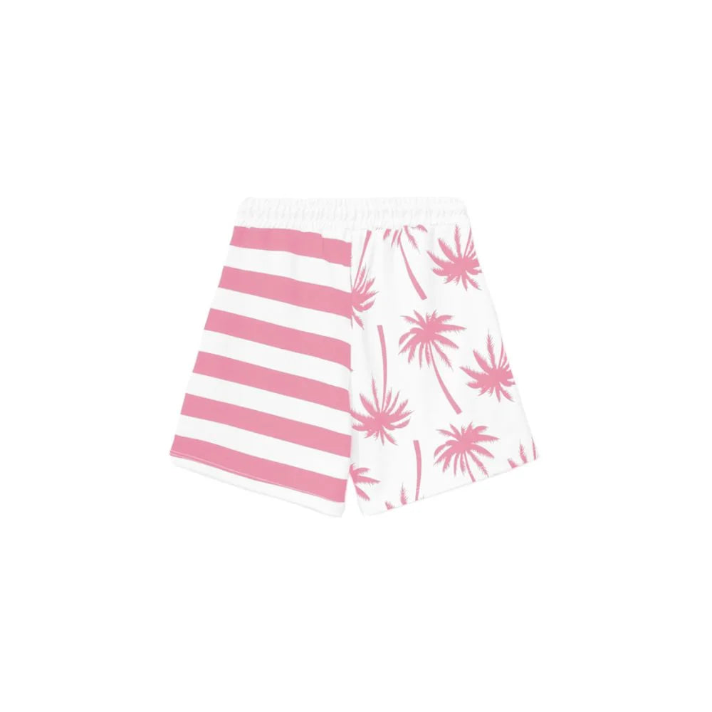 Comme Des Fuckdown Chic Pink Striped Drawstring Shorts - XS - Shorts