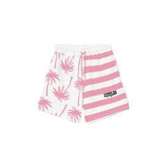 Comme Des Fuckdown Chic Pink Striped Drawstring Shorts - XS - Shorts