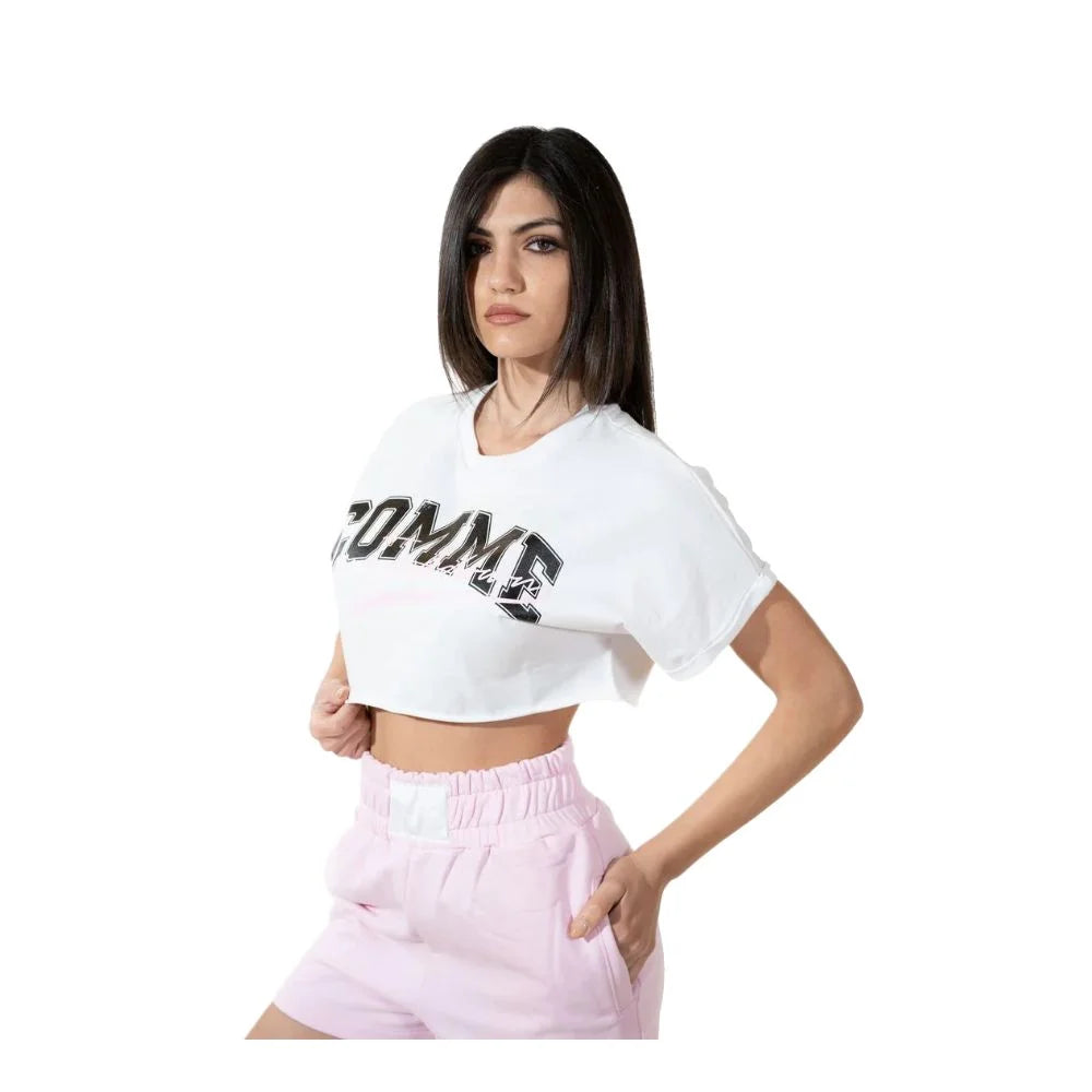 Comme Des Fuckdown Chic Stretch Cotton Logo Shorts - Jogger Shorts