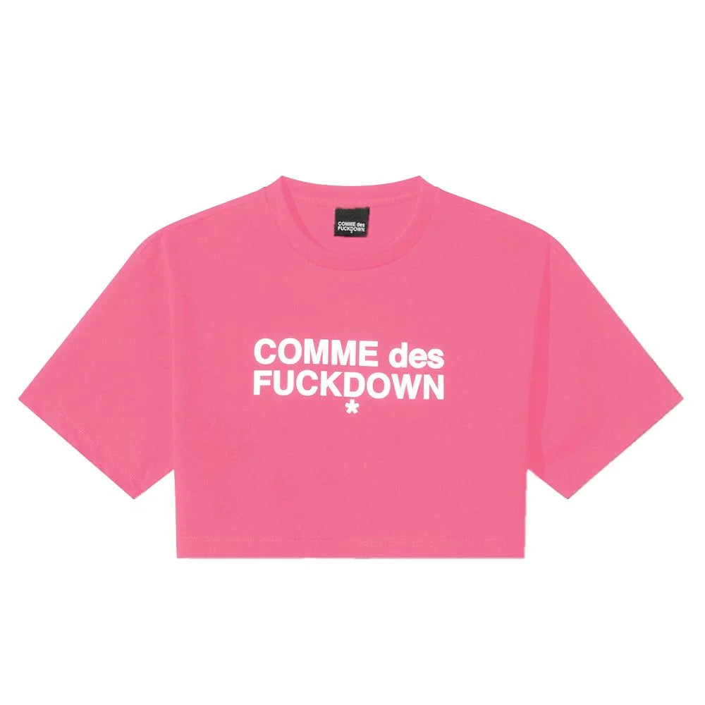 Comme Des Fuckdown Fuchsia Cotton Women T-Shirt - T-Shirts