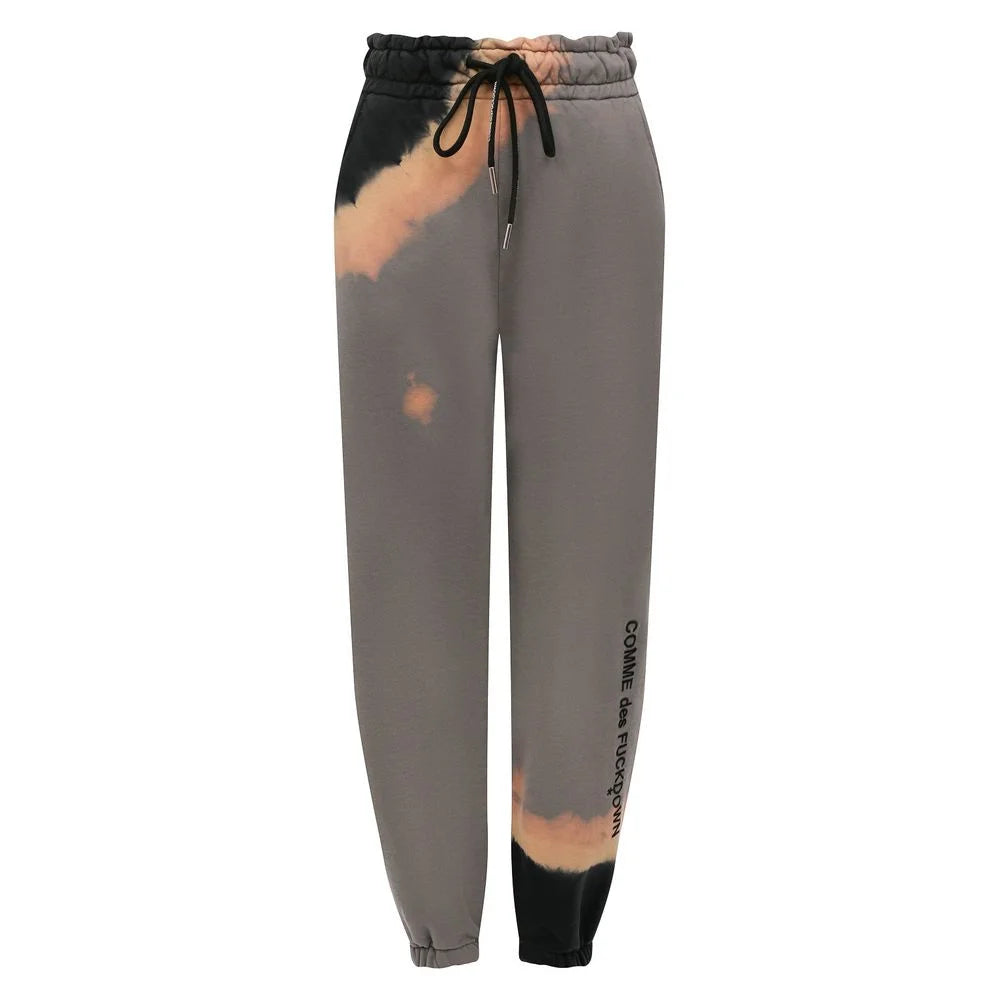 Comme Des Fuckdown Gray Cotton Women Track Pant - L