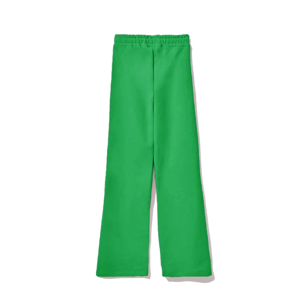 Comme Des Fuckdown Green Cotton Women Palazzo Pants - S - Sweatpants