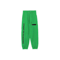Comme Des Fuckdown Green Cotton Women Sweatpant - L - Sweatpants