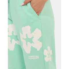 Comme Des Fuckdown Green Cotton Women Sweatpant - S