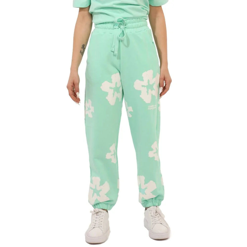 Comme Des Fuckdown Green Cotton Women Sweatpant - S - Sweatpants