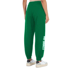 Comme Des Fuckdown Green Cotton Women Sweatpant - Sweatpants