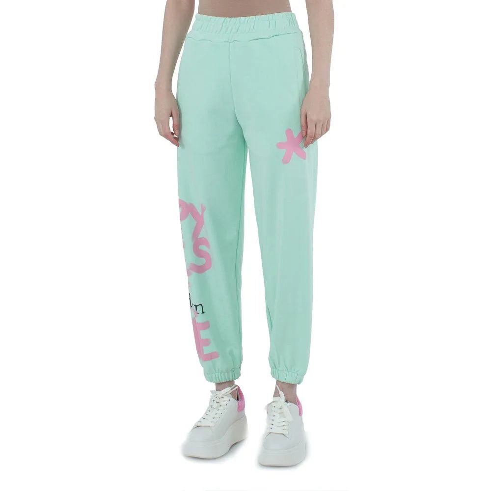 Comme Des Fuckdown Green Cotton Women Trouser - XS