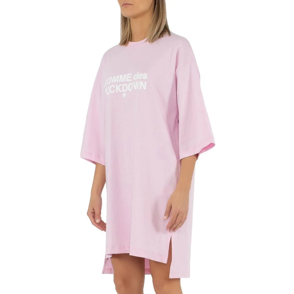 Comme Des Fuckdown Pink Cotton Dress - M - Dresses