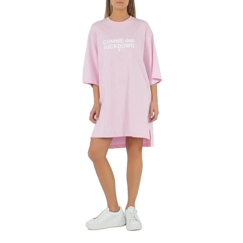 Comme Des Fuckdown Pink Cotton Dress - M - Dresses