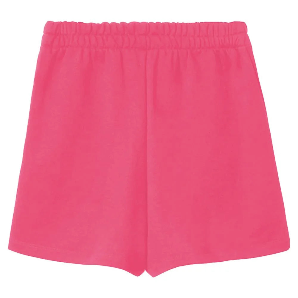 Comme Des Fuckdown Pink Cotton Short - Jogger Shorts