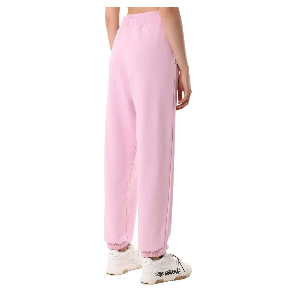 Comme Des Fuckdown Pink Cotton Women Sweatpant - Sweatpants
