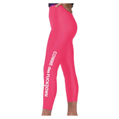 Comme Des Fuckdown Pink Nylon Women Legging - Leggings