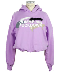 Comme Des Fuckdown Purple Cotton Women Sweater - S - Hoodies
