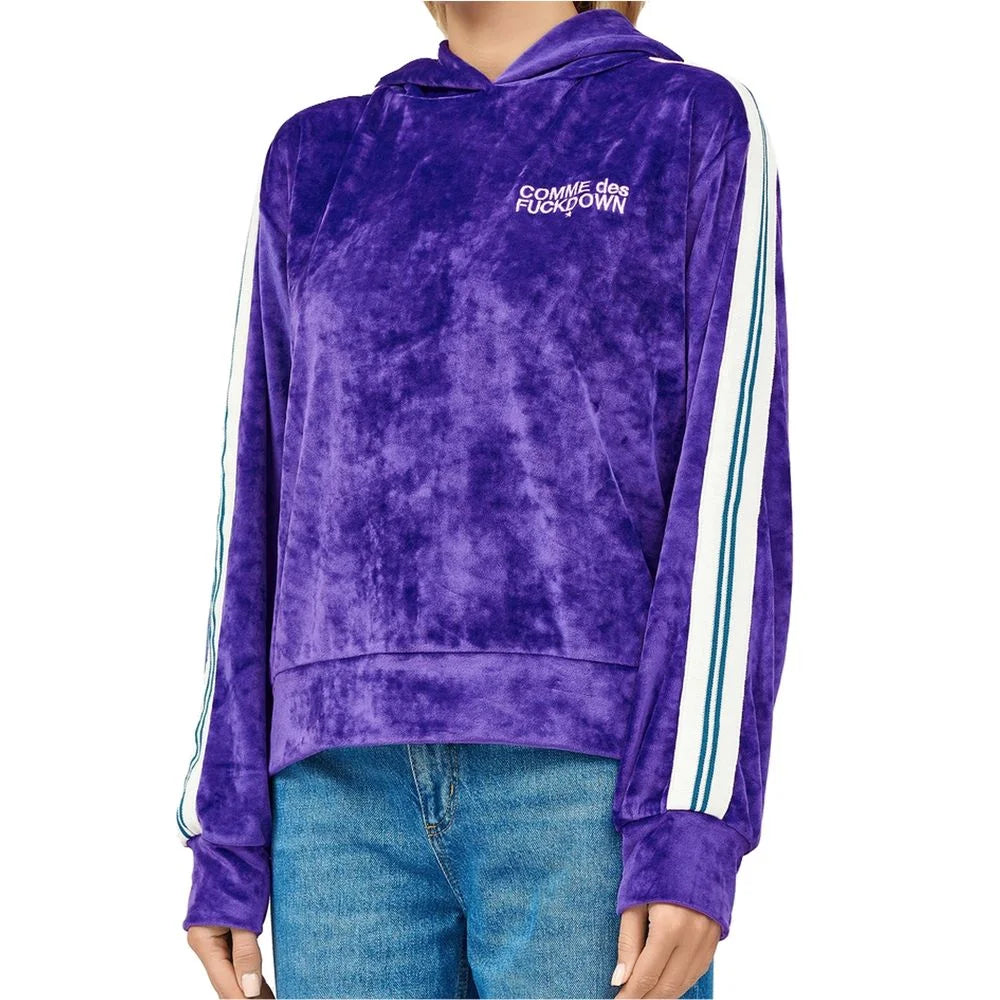 Comme Des Fuckdown Purple Polyester Women Sweater - Hoodies