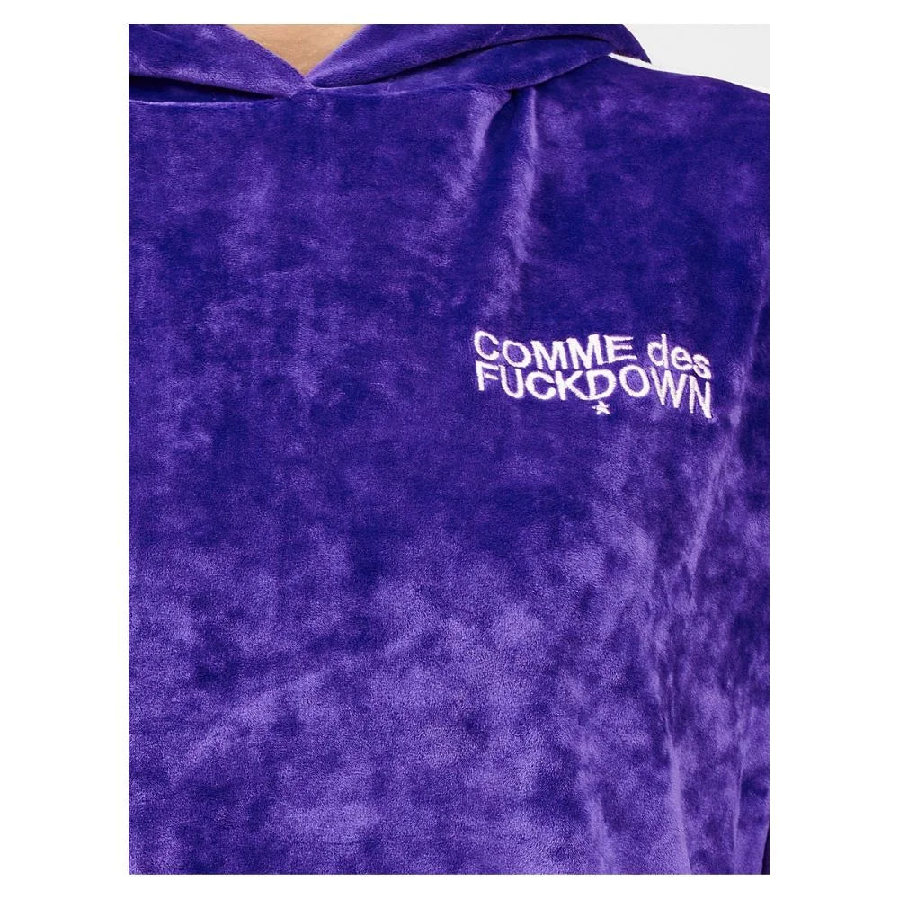 Comme Des Fuckdown Purple Polyester Women Sweater - Hoodies