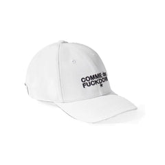 Comme Des Fuckdown White Cotton Hat - UNI - Baseball Caps
