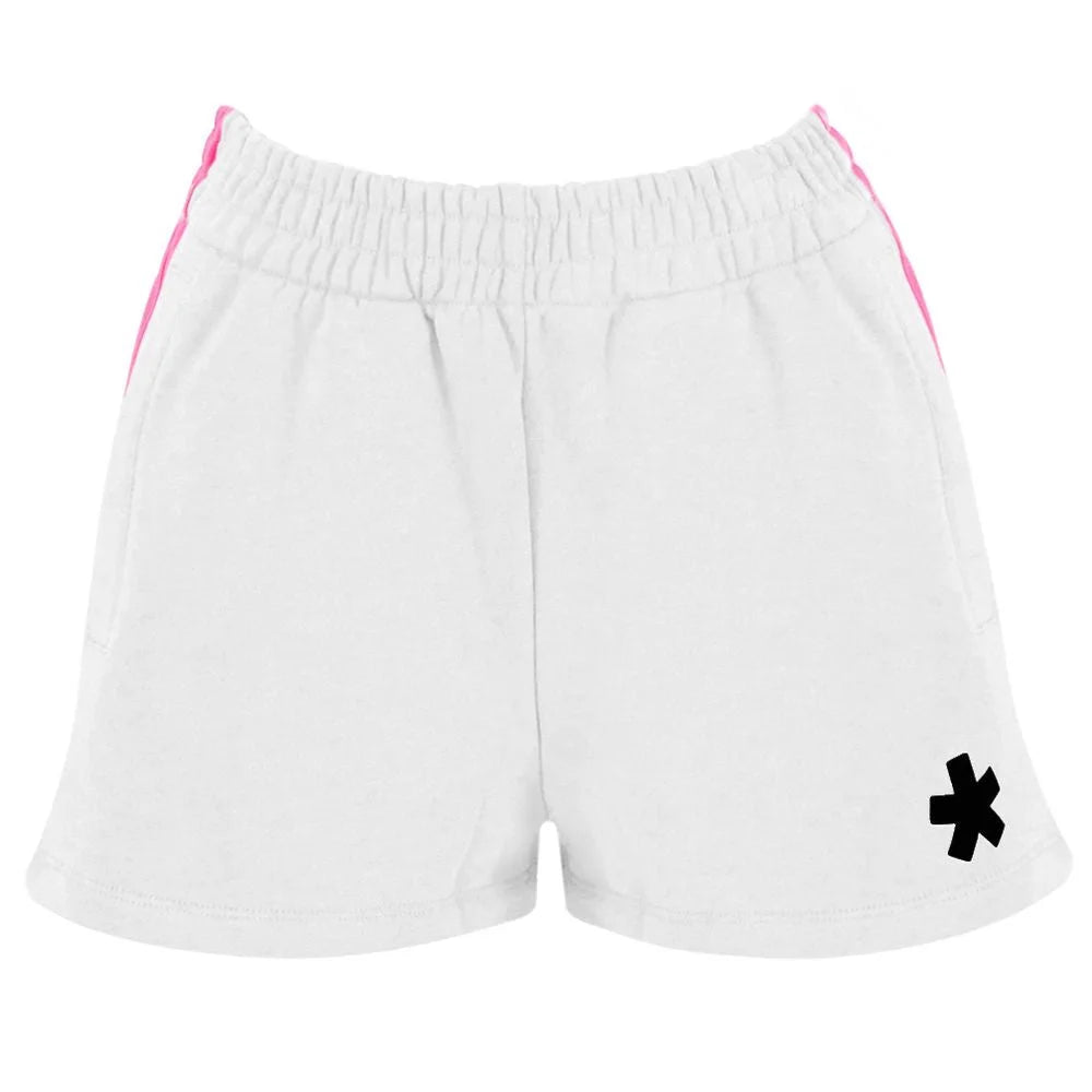 Comme Des Fuckdown White Cotton Short - Jogger Shorts