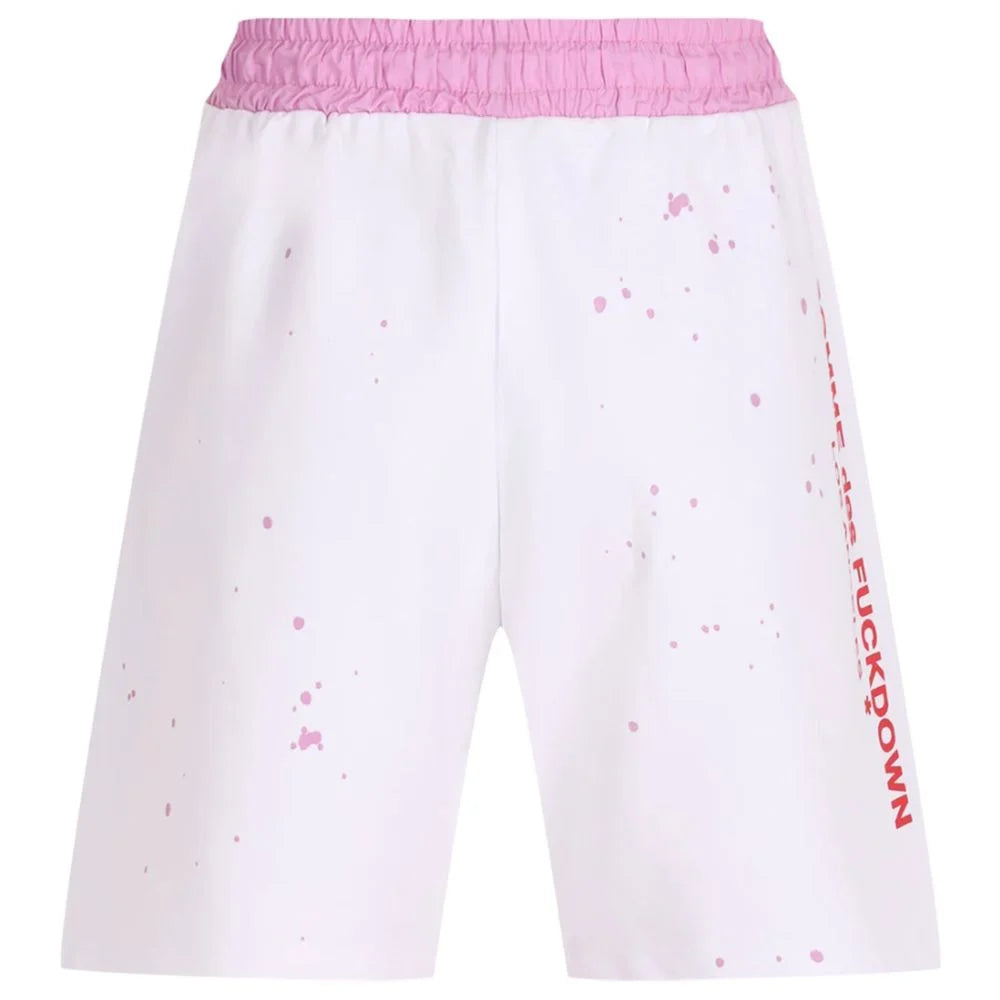 Comme Des Fuckdown White Cotton Short - M - Jogger Shorts