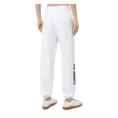 Comme Des Fuckdown White Cotton Women Pants - Joggers