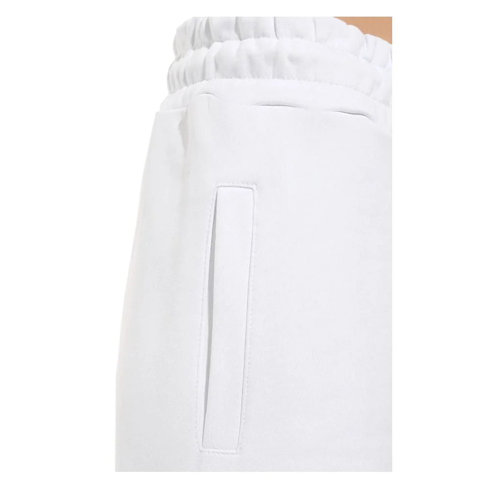 Comme Des Fuckdown White Cotton Women Pants - Joggers