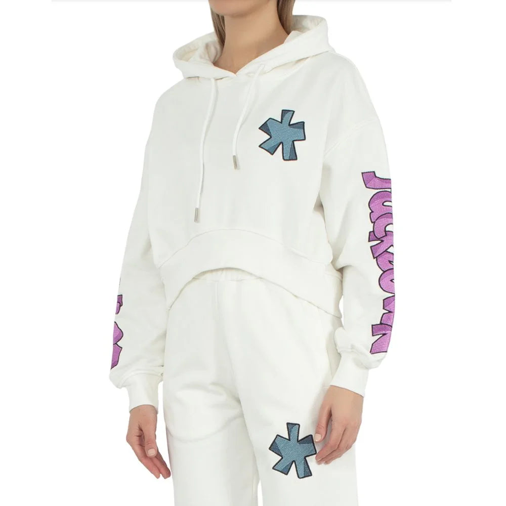 Comme Des Fuckdown White Cotton Women Sweater - Hoodies