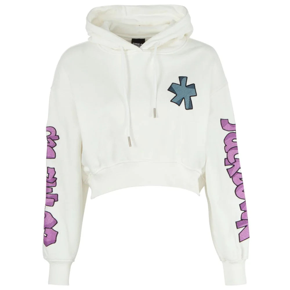 Comme Des Fuckdown White Cotton Women Sweater - Hoodies