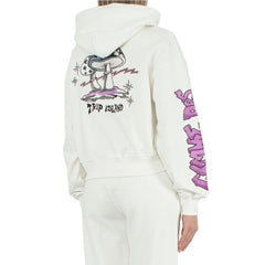 Comme Des Fuckdown White Cotton Women Sweater - Hoodies