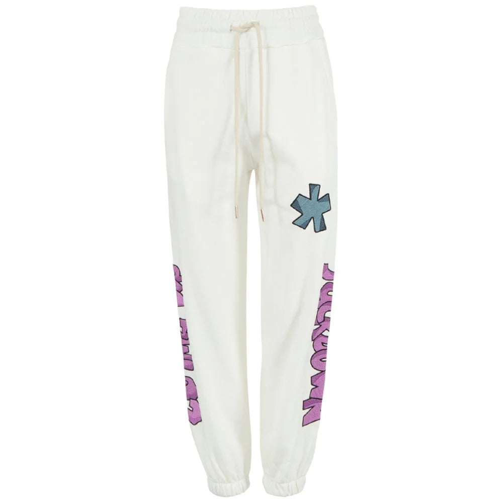 Comme Des Fuckdown White Cotton Women Sweatpant - Sweatpants