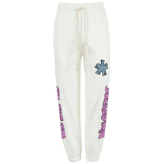 Comme Des Fuckdown White Cotton Women Sweatpant - Sweatpants