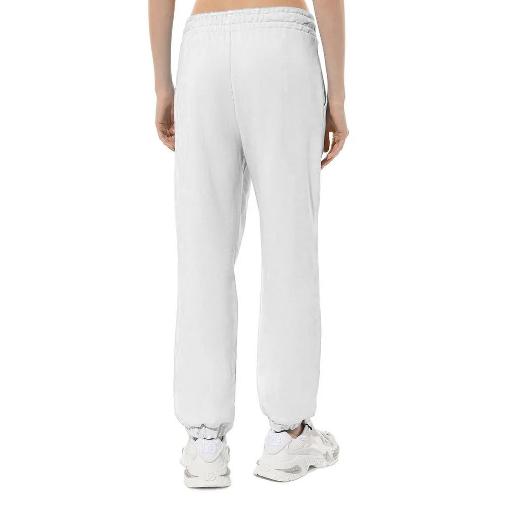 Comme Des Fuckdown White Cotton Women Sweatpant - Sweatpants