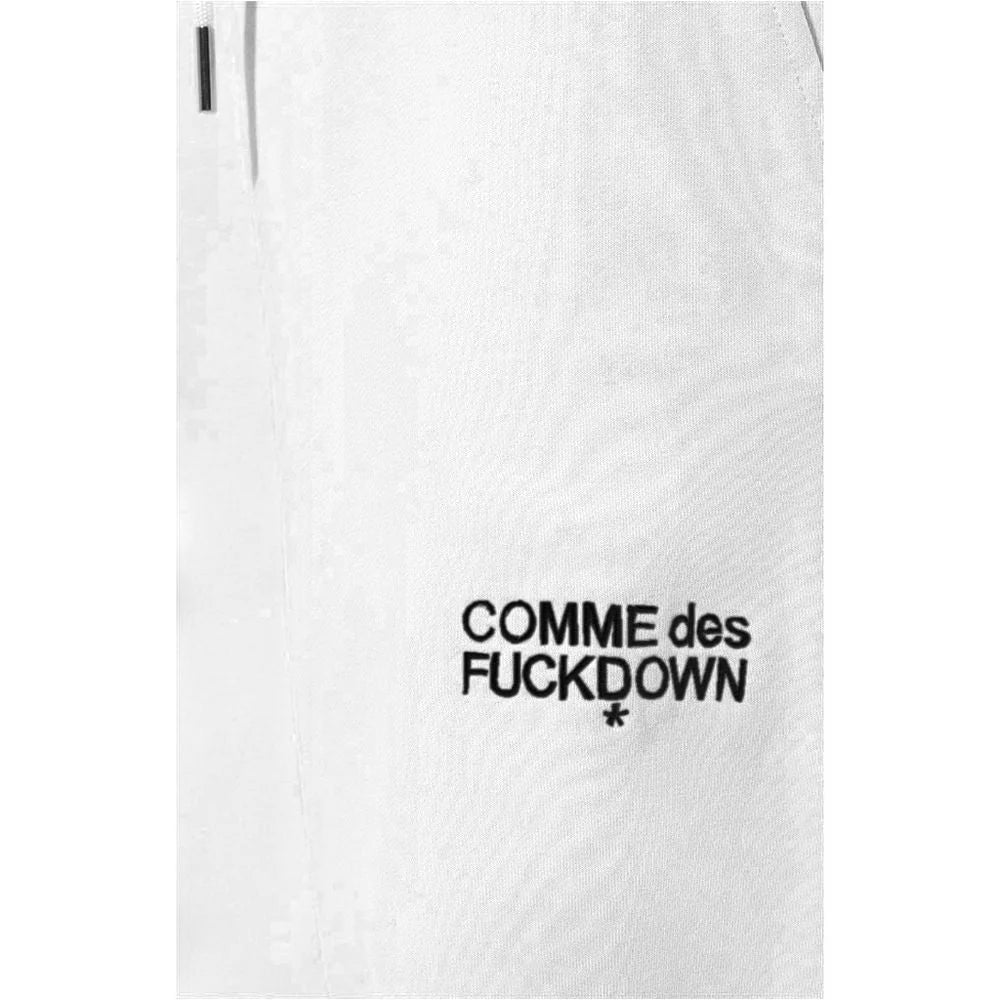 Comme Des Fuckdown White Cotton Women Sweatpant - Sweatpants