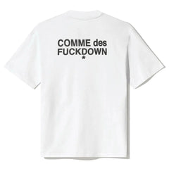 Comme Des Fuckdown White Cotton Women T-Shirt - T-Shirts