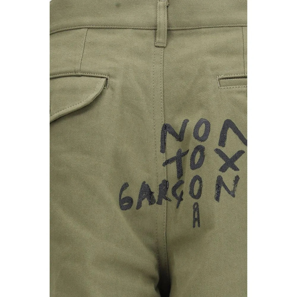 Comme Des Garçons Bicolor Cotton Cargo Shorts