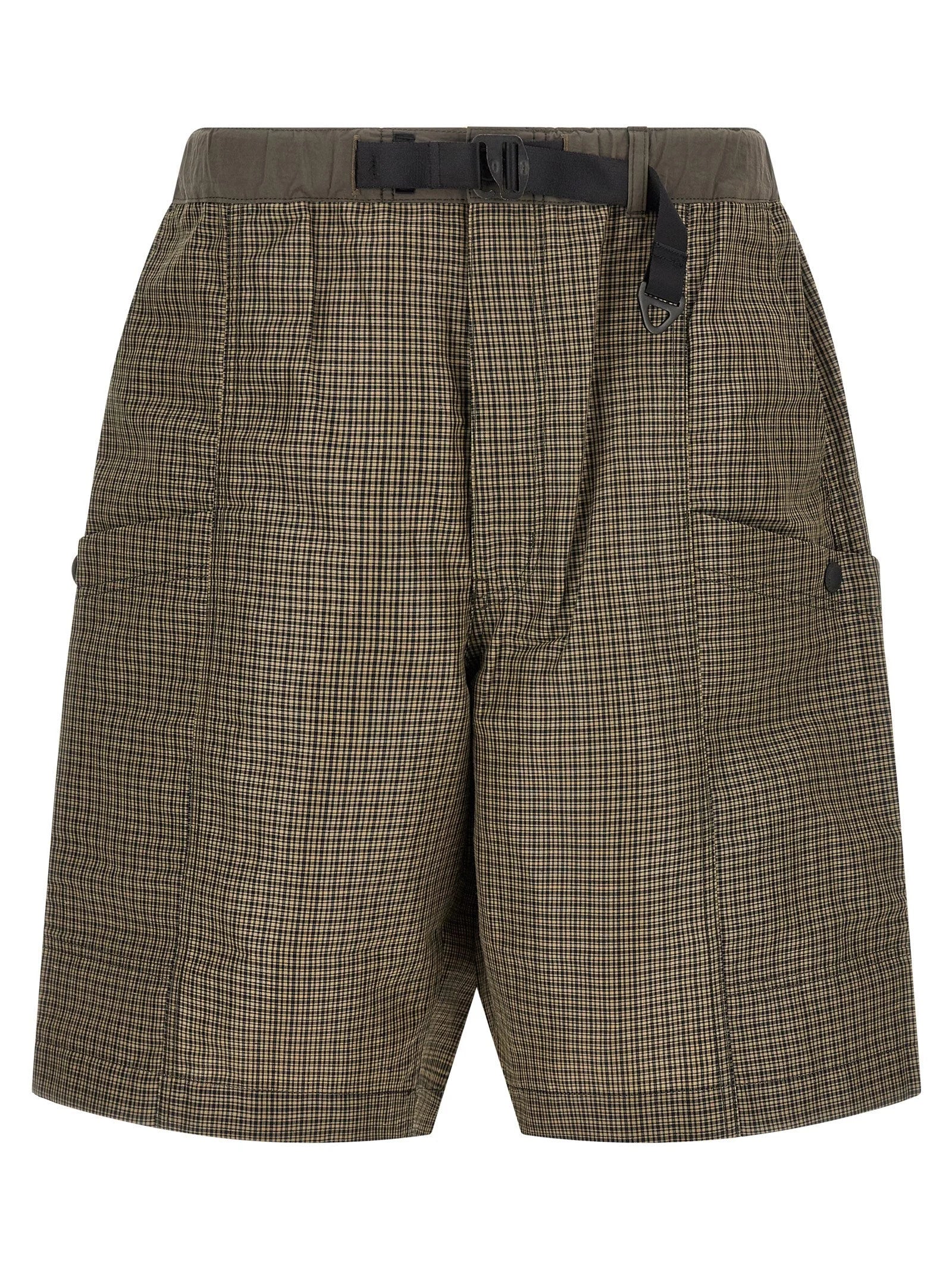 Comme Des Garçons Bicolor Linen Bermuda Shorts - L