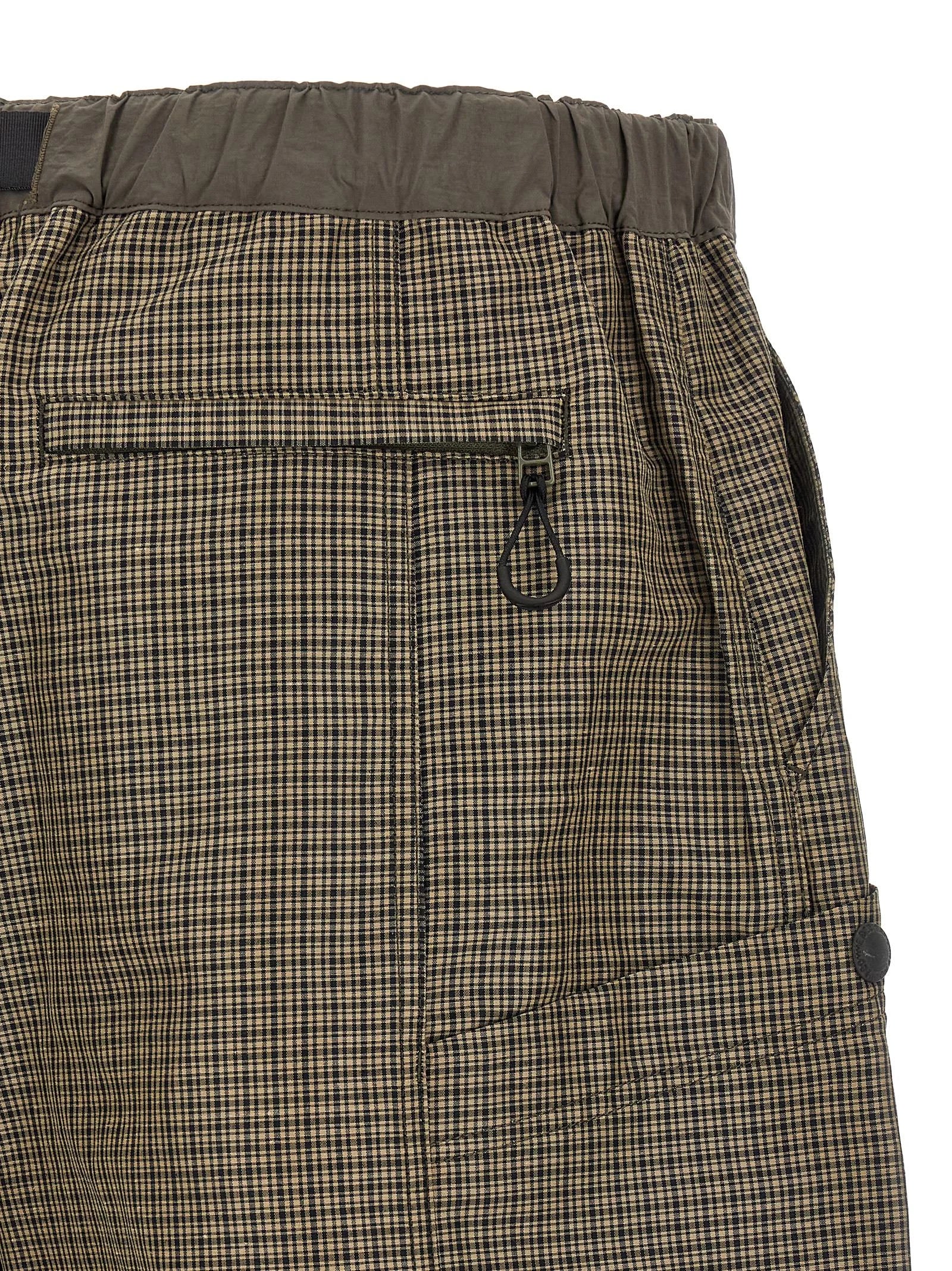 Comme Des Garçons Bicolor Linen Bermuda Shorts - L