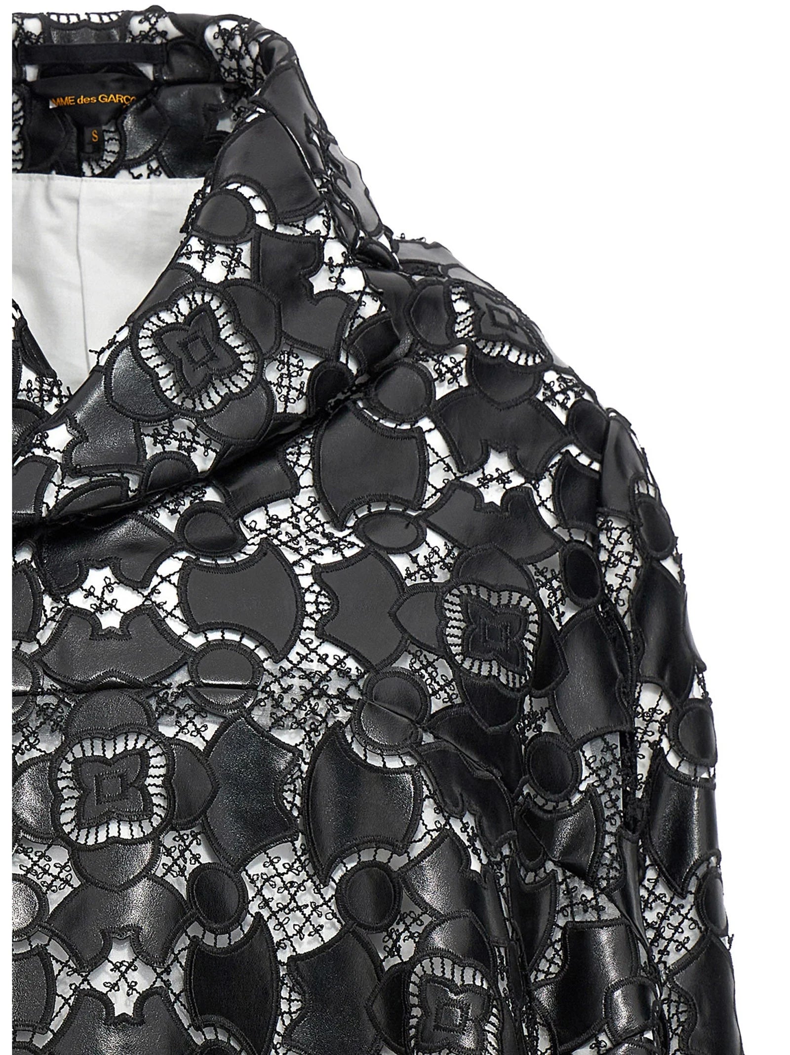 Comme Des Garçons Bicolor Polyethylene Leather Jacket - S