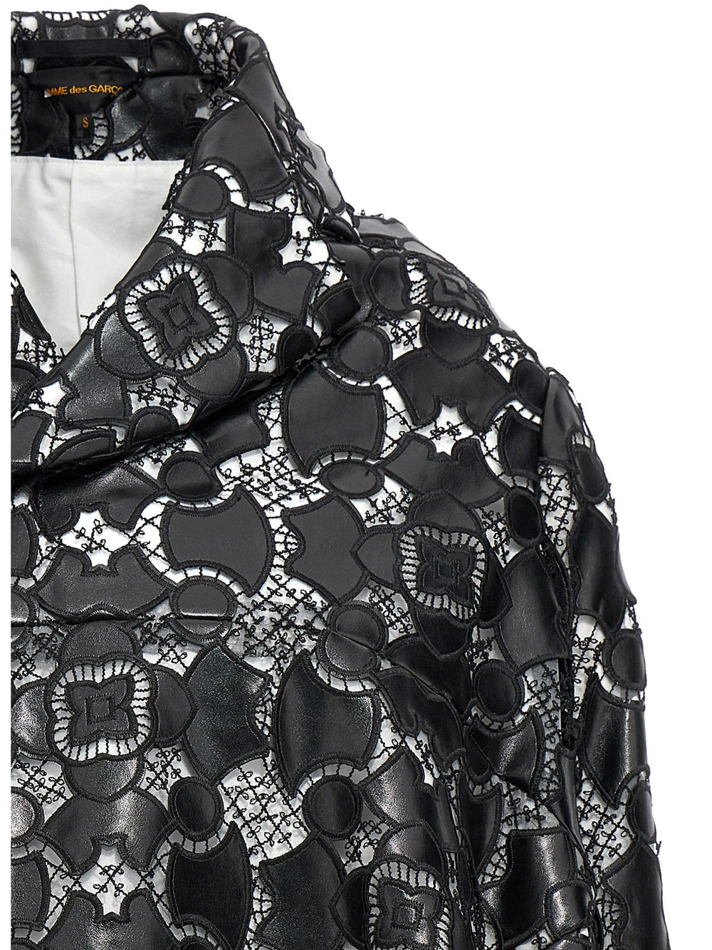 Comme Des Garçons Bicolor Polyethylene Leather Jacket - S