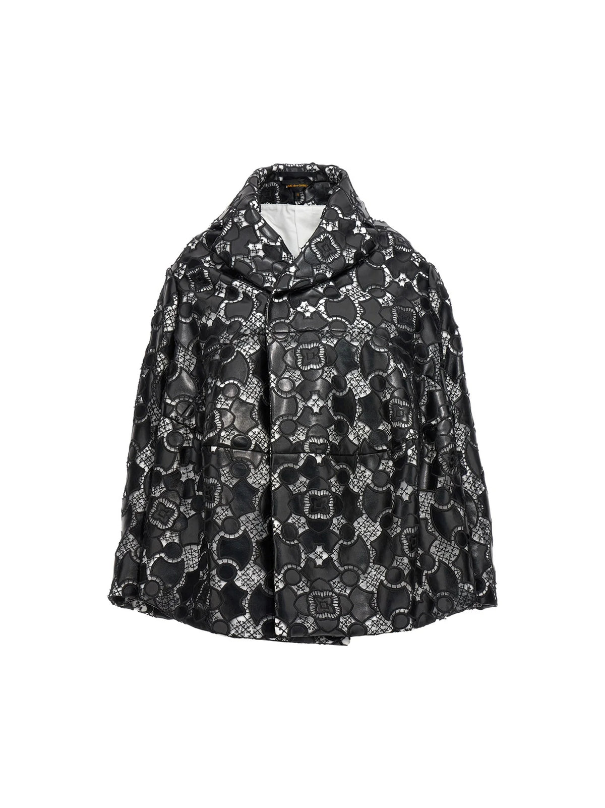 Comme Des Garçons Bicolor Polyethylene Leather Jacket - S