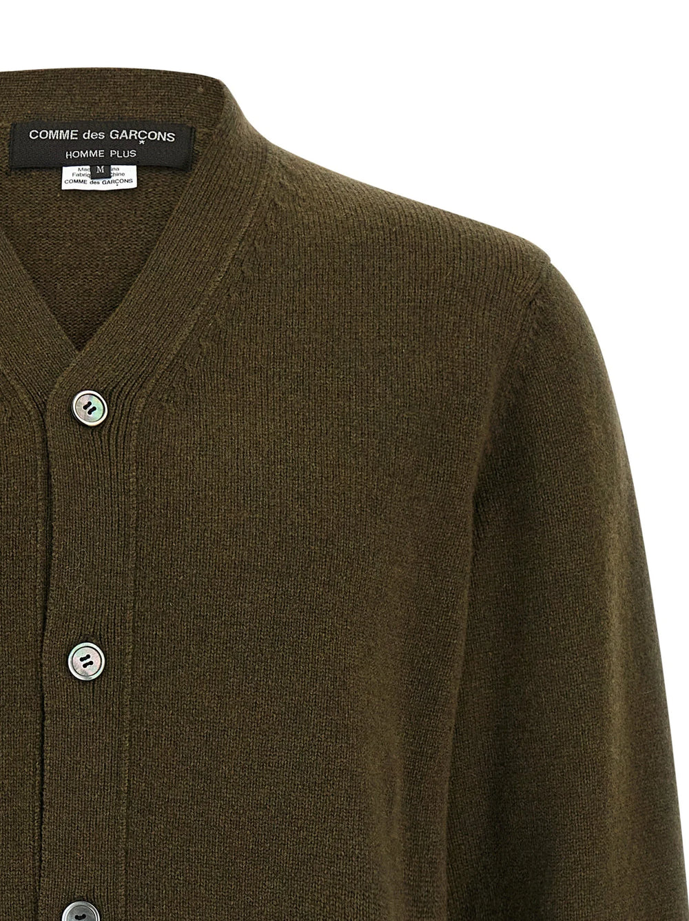 Comme Des Garçons Bicolor Wool Cardigan - M