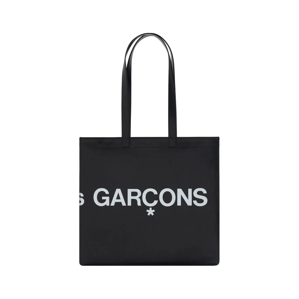 Comme Des Garçons Black Calf Leather Bos Taurus Shoulder Bag
